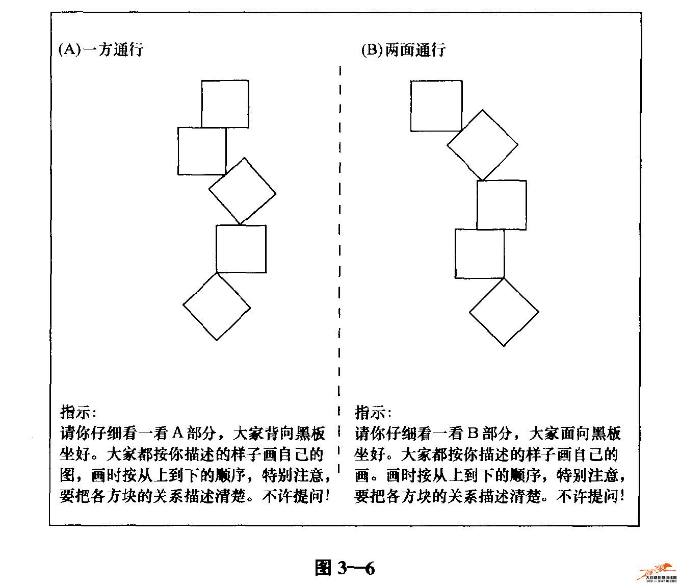 一方通行与两面通行培训游戏